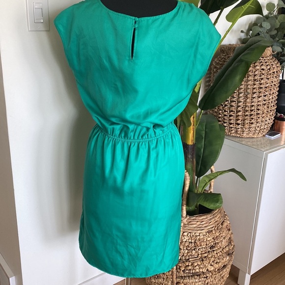 Banana Republic Green Dress with neck detailing - Picture 2 of 6